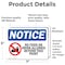 Signmission No Food Or Drink Allowed Beyond This Point, 7 in W x Rectangle, Vinyl Decal OS-2PACK-NS-D-57-L-16125 - alternate 3